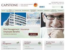 Tablet Screenshot of capstonebrokerage.com